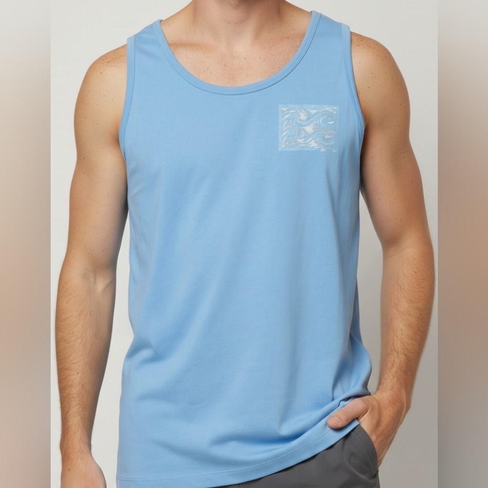 4/20$ ➡️ Billabong Light Blue Tank Top